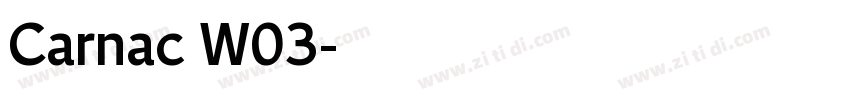 Carnac W03字体转换